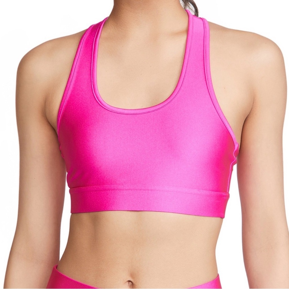 All Access Front Row hot pink sports bra top in Influencer Pink size XS